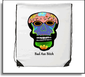 Bad Ass Bitch - Island Art by Yotigo Backpack